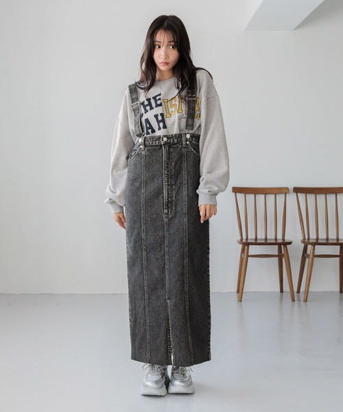 LOWRYS FARM（ローリーズファーム）の「ロゴリメイクウラケプルオーバー  288188（Tシャツ/カットソー・レディース・アイボリー/グレー/ネイビー・FREE）」の13枚目の写真