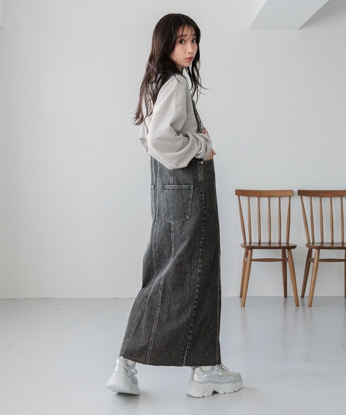 LOWRYS FARM（ローリーズファーム）の「ロゴリメイクウラケプルオーバー  288188（Tシャツ/カットソー・レディース・アイボリー/グレー/ネイビー・FREE）」の15枚目の写真