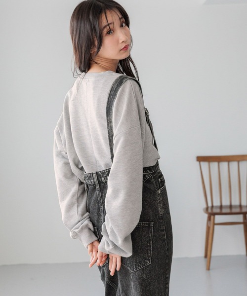 LOWRYS FARM（ローリーズファーム）の「ロゴリメイクウラケプルオーバー  288188（Tシャツ/カットソー・レディース・アイボリー/グレー/ネイビー・FREE）」の18枚目の写真