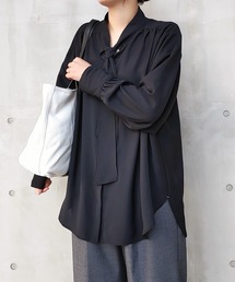 Q | とろみボウタイブラウス(シャツ/ブラウス)