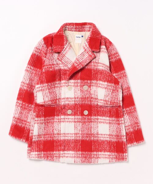 Catchup】チェック柄Pコート（ダウンジャケット/コート）｜Catchup