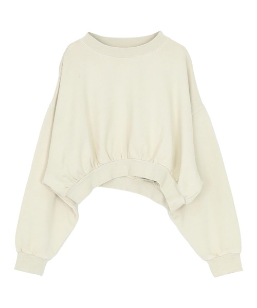 titivate（ティティベイト）の「ピグメント裏毛カットソースウェット（スウェット・レディース・チャコール/アイボリー・M/L/XL）」の18枚目の写真