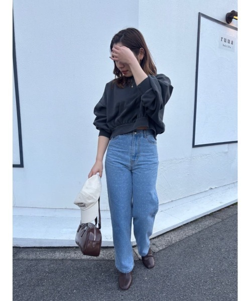 titivate（ティティベイト）の「ピグメント裏毛カットソースウェット（スウェット・レディース・チャコール/アイボリー・M/L/XL）」の21枚目の写真