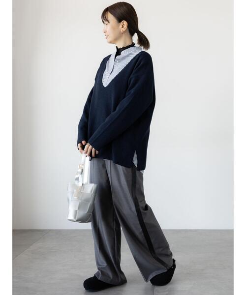 Lugnoncure(ルノンキュール)の「サイドラインパンツ(その他パンツ・レディース・ネイビー/ベージュ/グレー・F)」の21枚目の写真