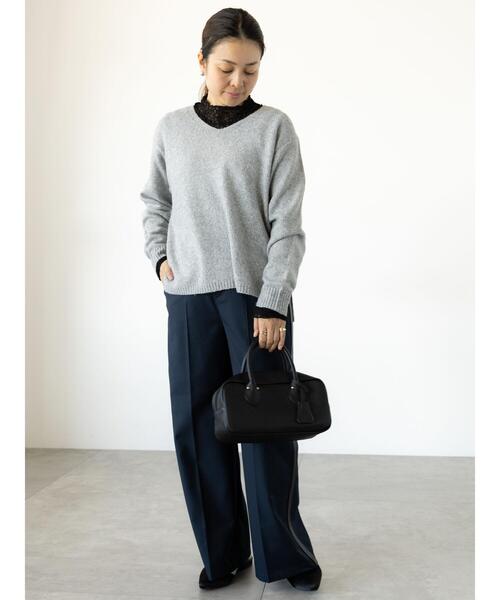 Lugnoncure(ルノンキュール)の「サイドラインパンツ(その他パンツ・レディース・ネイビー/ベージュ/グレー・F)」の14枚目の写真