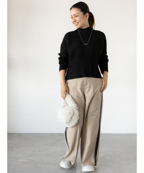 Lugnoncure(ルノンキュール)の「サイドラインパンツ(その他パンツ・レディース・ネイビー/ベージュ/グレー・F)」の16枚目の写真