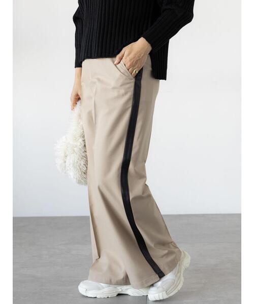 Lugnoncure(ルノンキュール)の「サイドラインパンツ(その他パンツ・レディース・ネイビー/ベージュ/グレー・F)」の18枚目の写真