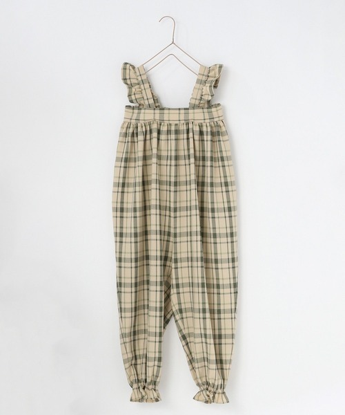 LOWRYS FARM（ローリーズファーム）の「ホップサックフリルサロペ　 241726（サロペット/オーバーオール・キッズ・ブラウン/グリーン/グレー・110cm/120cm/130cm/140cm/150cm）」の19枚目の写真