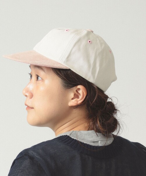 BEAMS BOY(ビームスボーイ)の「WINNER CAPS / スエード & ツイル キャップ(キャップ・レディース・ピンク/パープル・ONE SIZE)」の3枚目の写真