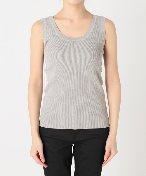 JOURNAL STANDARD（ジャーナルスタンダード）の「Uネックニットタンク（タンクトップ・レディース・チャコールグレー/アイボリー/ネイビー・FREE）」の20枚目の写真