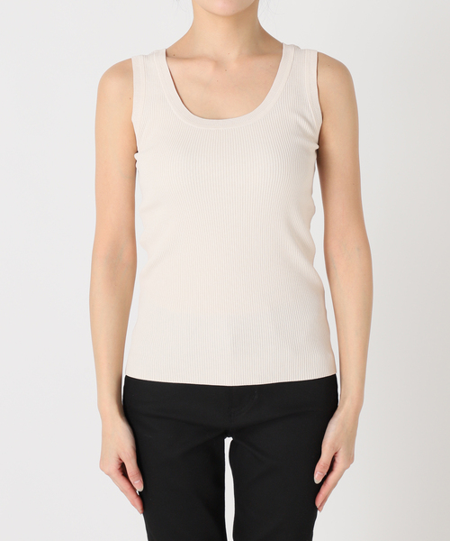 JOURNAL STANDARD（ジャーナルスタンダード）の「Uネックニットタンク（タンクトップ・レディース・チャコールグレー/アイボリー/ネイビー・FREE）」の22枚目の写真