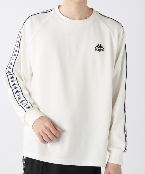 Kappa(カッパ)の「バンダ ラグランロングスリーブTシャツ (ユニセックス)(Tシャツ/カットソー・メンズ・ネイビー/ホワイト・MEDIUM/LARGE/X-LARGE)」の2枚目の写真