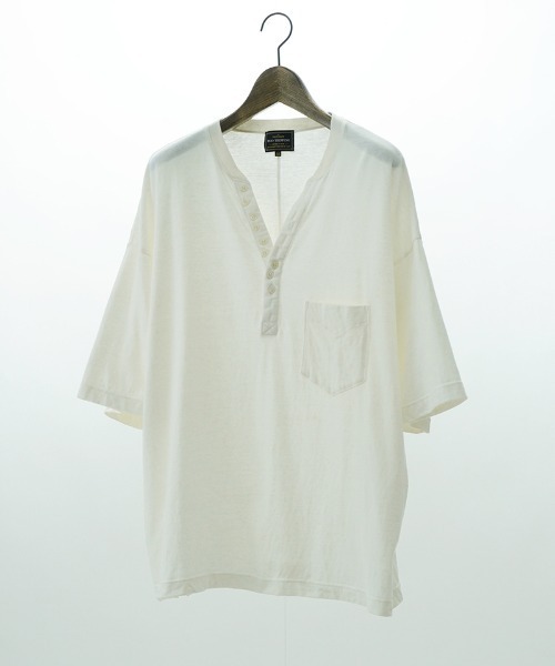 EGO TRIPPING(エゴトリッピング)の「mt9491- QUENCH ヘンリーネックTシャツ(Tシャツ/カットソー・メンズ・ホワイト/ブラック/グレー・46/48)」の14枚目の写真