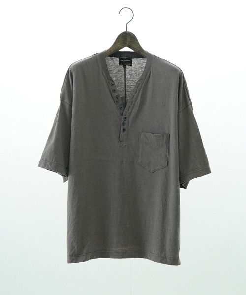 EGO TRIPPING(エゴトリッピング)の「mt9491- QUENCH ヘンリーネックTシャツ(Tシャツ/カットソー・メンズ・ホワイト/ブラック/グレー・46/48)」の18枚目の写真
