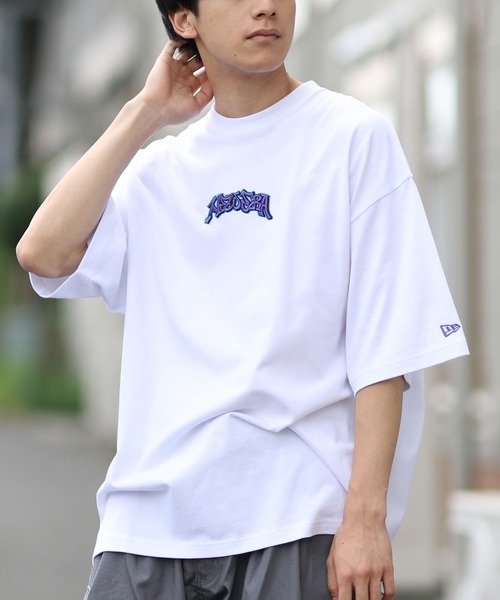 NEW ERA(ニューエラ)の「NEW ERA/ニューエラ オーバーサイズド コットン Tシャツ Slowup 半袖 Tシャツ 14410052/14410053(Tシャツ/カットソー・メンズ・ブラック/ホワイト・M/L/XL/XXL)」の2枚目の写真