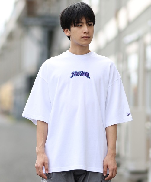 NEW ERA(ニューエラ)の「NEW ERA/ニューエラ オーバーサイズド コットン Tシャツ Slowup 半袖 Tシャツ 14410052/14410053(Tシャツ/カットソー・メンズ・ブラック/ホワイト・M/L/XL/XXL)」の4枚目の写真