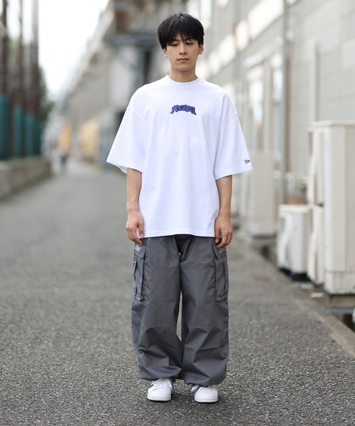 NEW ERA(ニューエラ)の「NEW ERA/ニューエラ オーバーサイズド コットン Tシャツ Slowup 半袖 Tシャツ 14410052/14410053(Tシャツ/カットソー・メンズ・ブラック/ホワイト・M/L/XL/XXL)」の7枚目の写真