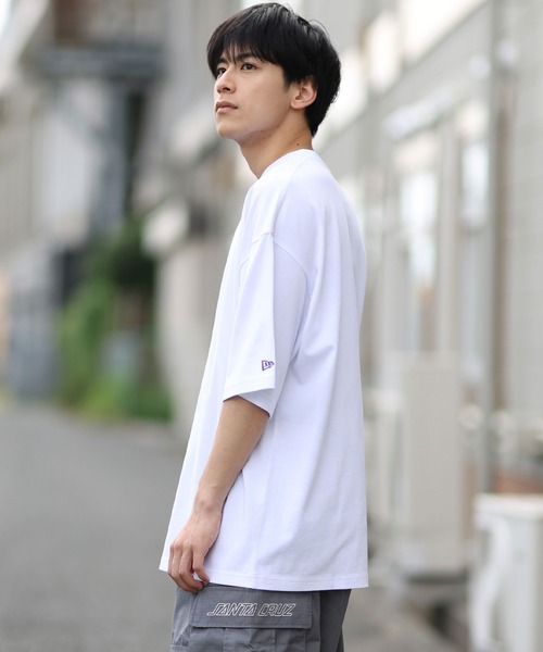 NEW ERA(ニューエラ)の「NEW ERA/ニューエラ オーバーサイズド コットン Tシャツ Slowup 半袖 Tシャツ 14410052/14410053(Tシャツ/カットソー・メンズ・ブラック/ホワイト・M/L/XL/XXL)」の5枚目の写真