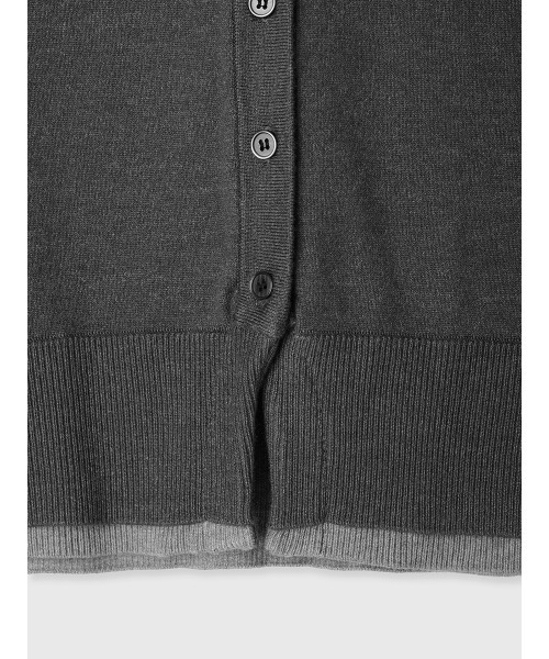 EIMY ISTOIRE(エイミーイストワール)の「シャツドッキングレイヤードニット(ニット/セーター・レディース・ネイビー/グレー/ピンク・F)」の22枚目の写真