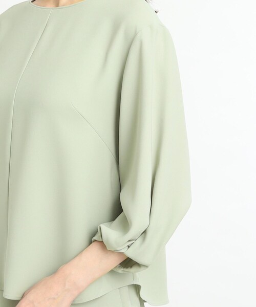 Reflect / リフレクト 【夏SALE／UVカット／接触冷感／セットアップ可能】バックサテンブラウス Reflect｜【夏SALE/UVカット/接触冷感/セットアップ可能】バック