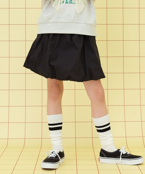 LEPSIM(レプシィム)の「【KIDS】バルーンスカート 283663(スカート・キッズ・チャコールグレー/ブラック・140/120)」の2枚目の写真