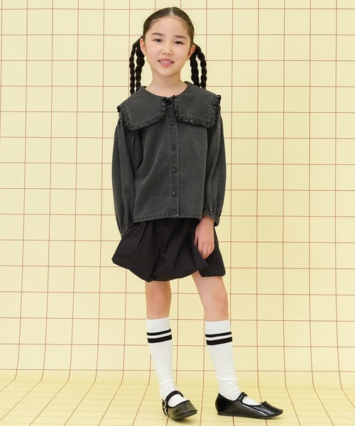 LEPSIM(レプシィム)の「【KIDS】バルーンスカート 283663(スカート・キッズ・チャコールグレー/ブラック・140/120)」の19枚目の写真