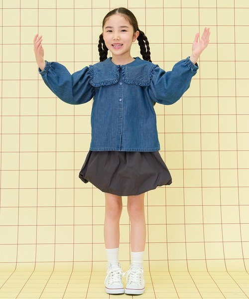LEPSIM(レプシィム)の「【KIDS】バルーンスカート 283663(スカート・キッズ・チャコールグレー/ブラック・140/120)」の15枚目の写真