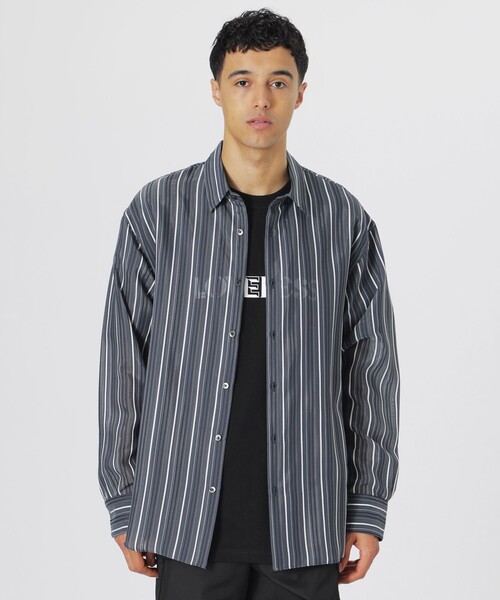 LOVELESS（ラブレス）の「シアーストライプシャツ（シャツ/ブラウス・メンズ・オフホワイト/グリーン系その他/ブルー系その他7・M/L）」の3枚目の写真