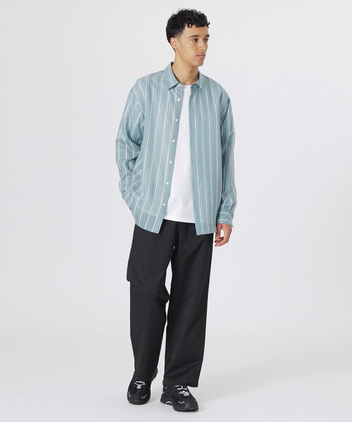 LOVELESS（ラブレス）の「シアーストライプシャツ（シャツ/ブラウス・メンズ・オフホワイト/グリーン系その他/ブルー系その他7・M/L）」の16枚目の写真