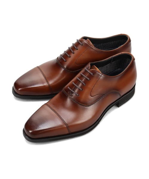 MODELLO(モデロ)の「【GORE-TEX】モデロ MODELLO ゴアテックス搭載 内羽根ストレートチップ・ビジネスシューズ DM2801G(ドレスシューズ・メンズ・ダークブラウン/ブラック・24.5cm/25cm/25.5cm/26cm/26.5cm/27cm)」の2枚目の写真