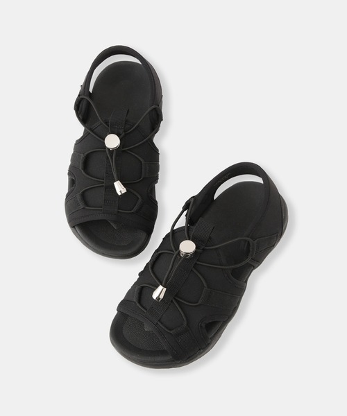 ROPE' PICNIC（ロペピクニック）の「【KIDS/キッズ】アジャスタースピンドルスニーカーサンダル/リンクコーデ（サンダル・キッズ・キナリ/ブラック・22/21/20/19）」の7枚目の写真