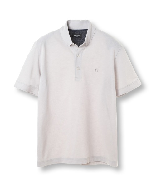 MEN'S BIGI(メンズビギ)の「【COLE HAAN/コール ハーン】別注 メッシュジャージ素材ポロシャツ<吸水速乾><2WAYストレッチ>(ポロシャツ・メンズ・グレー/ブルー/ネイビー・01/02/03/04)」の2枚目の写真