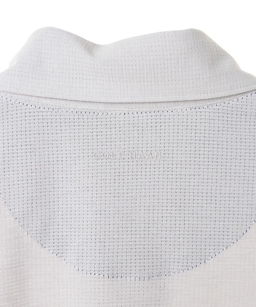 MEN'S BIGI(メンズビギ)の「【COLE HAAN/コール ハーン】別注 メッシュジャージ素材ポロシャツ<吸水速乾><2WAYストレッチ>(ポロシャツ・メンズ・グレー/ブルー/ネイビー・01/02/03/04)」の11枚目の写真