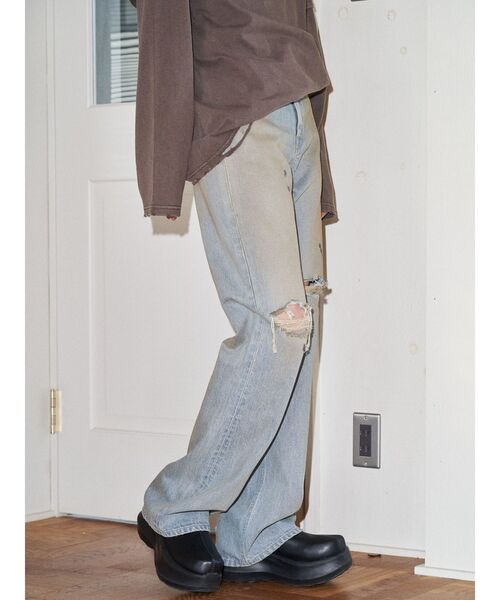 VEQUM（VEQUM）の「【VEQUM】BECK FULL FLARE JEANS（デニムパンツ・レディース・ライトブルー・26/25/24）」の21枚目の写真