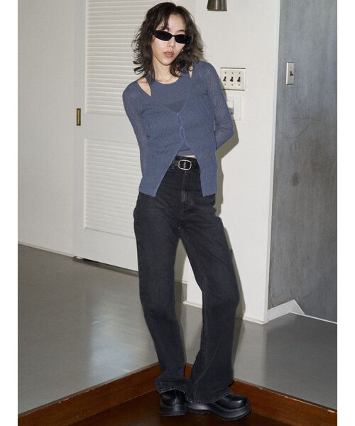 VEQUM（VEQUM）の「【VEQUM】BECK FULL FLARE JEANS（デニムパンツ・レディース・ライトブルー・26/25/24）」の3枚目の写真
