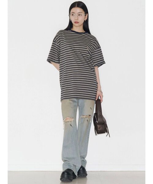 VEQUM（VEQUM）の「【VEQUM】BECK FULL FLARE JEANS（デニムパンツ・レディース・ライトブルー・26/25/24）」の9枚目の写真