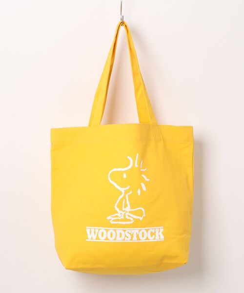 PEANUTS（ピーナッツ）の「PEANUTS キャンバストート（トートバッグ・レディース・ブラック/ブラウン/グリーン/ピンク/イエロー・FREE）」の13枚目の写真