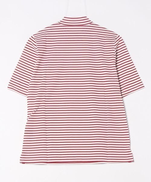 ZOY(ゾーイ)の「WOMENS 先染めボーダー 半袖シャツ(Tシャツ/カットソー・レディース・レッド・SMALL/MEDIUM/LARGE)」の7枚目の写真