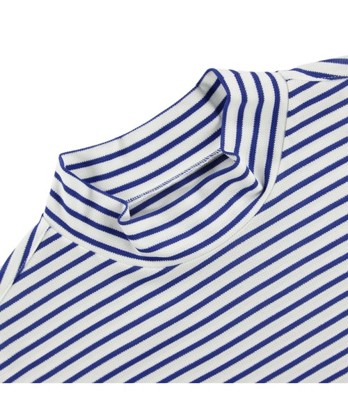 ZOY(ゾーイ)の「WOMENS 先染めボーダー 半袖シャツ(Tシャツ/カットソー・レディース・レッド・SMALL/MEDIUM/LARGE)」の3枚目の写真