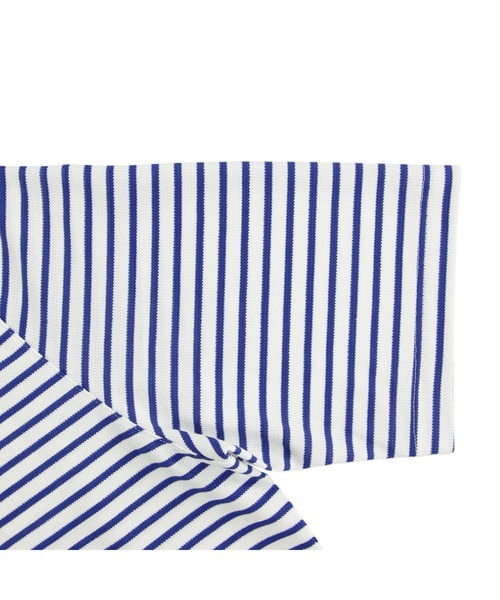 ZOY(ゾーイ)の「WOMENS 先染めボーダー 半袖シャツ(Tシャツ/カットソー・レディース・レッド・SMALL/MEDIUM/LARGE)」の4枚目の写真