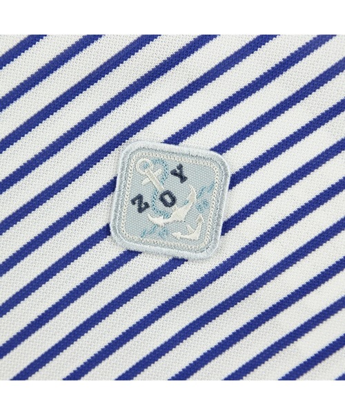 ZOY(ゾーイ)の「WOMENS 先染めボーダー 半袖シャツ(Tシャツ/カットソー・レディース・レッド・SMALL/MEDIUM/LARGE)」の6枚目の写真
