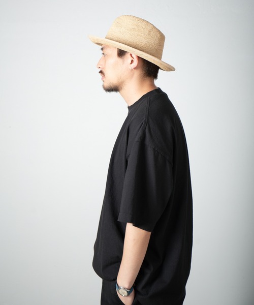 RACAL(ラカル)の「Rafia Crushable Fedora Hat / ラフィアクラッシャブルフェドラハット(ハット・メンズ・ナチュラル・MEDIUM/LARGE)」の3枚目の写真