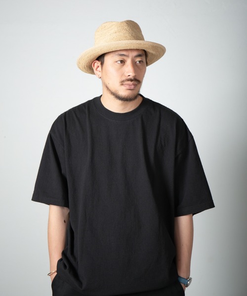RACAL(ラカル)の「Rafia Crushable Fedora Hat / ラフィアクラッシャブルフェドラハット(ハット・メンズ・ナチュラル・MEDIUM/LARGE)」の7枚目の写真