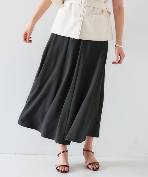 UNTITLED（アンタイトル）の「【セットアップ可/接触冷感/イージーケア】リラクミスト フレアスカート（スカート・レディース・チャコールグレー/ブラック/ベージュ/ネイビー・01/02/03/04/42/44/46/48/50/00）」の17枚目の写真