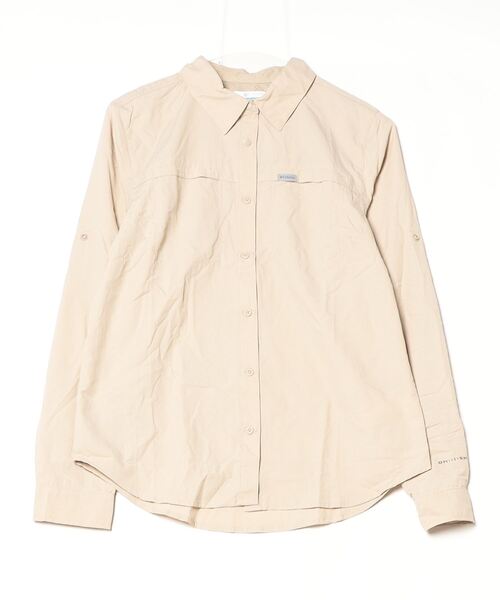 Columbia（コロンビア）の「コロンビア  シルバーリッジ3.0ロングスリーブ（シャツ/ブラウス・レディース・グリーン/ベージュ・S/L/M/XL）」の2枚目の写真