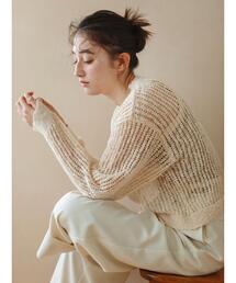 so4u（ソーフォーユー）の「メッシュニットプルオーバー（ニット/セーター）」
