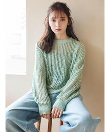 so4u（ソーフォーユー）の「メッシュニットプルオーバー（ニット/セーター）」