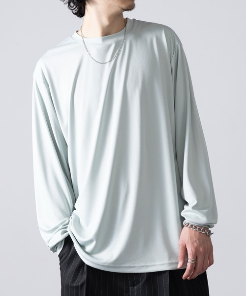 United Athle（ユナイテッドアスレ）の「【United Athle】4.4オンス ドライスムース ロングスリーブ Tシャツ ジム ヨガ ピラティス ロンT 5709（Tシャツ/カットソー・メンズ・ダークグリーン/ブラック/ネイビー/ホワイト/ダークパープル/ライトグリーン/オートミール/スミクロ/グレイッシュブルー・M/L/XL/S）」の6枚目の写真