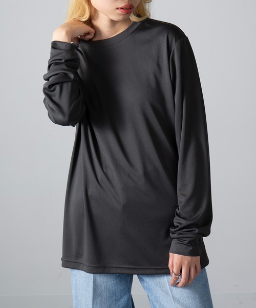 United Athle（ユナイテッドアスレ）の「【United Athle】4.4オンス ドライスムース ロングスリーブ Tシャツ ジム ヨガ ピラティス ロンT 5709（Tシャツ/カットソー・メンズ・ダークグリーン/ブラック/ネイビー/ホワイト/ダークパープル/ライトグリーン/オートミール/スミクロ/グレイッシュブルー・M/L/XL/S）」の19枚目の写真