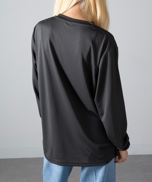 United Athle（ユナイテッドアスレ）の「【United Athle】4.4オンス ドライスムース ロングスリーブ Tシャツ ジム ヨガ ピラティス ロンT 5709（Tシャツ/カットソー・メンズ・ダークグリーン/ブラック/ネイビー/ホワイト/ダークパープル/ライトグリーン/オートミール/スミクロ/グレイッシュブルー・M/L/XL/S）」の21枚目の写真